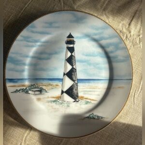 Lighthouse Design Decorative Plate